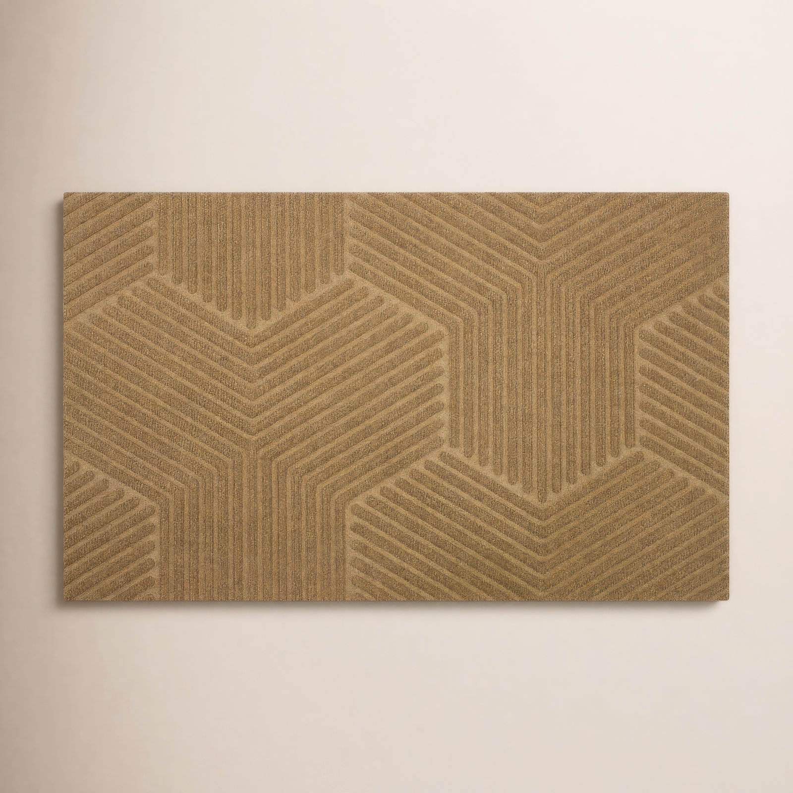 WaterHog Luxe Zephyr Non-Slip Doormat, 21.5" W x 35" L, Wheat 