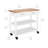 38.4'' Wide Acacia Kitchen Rolling Island Cart