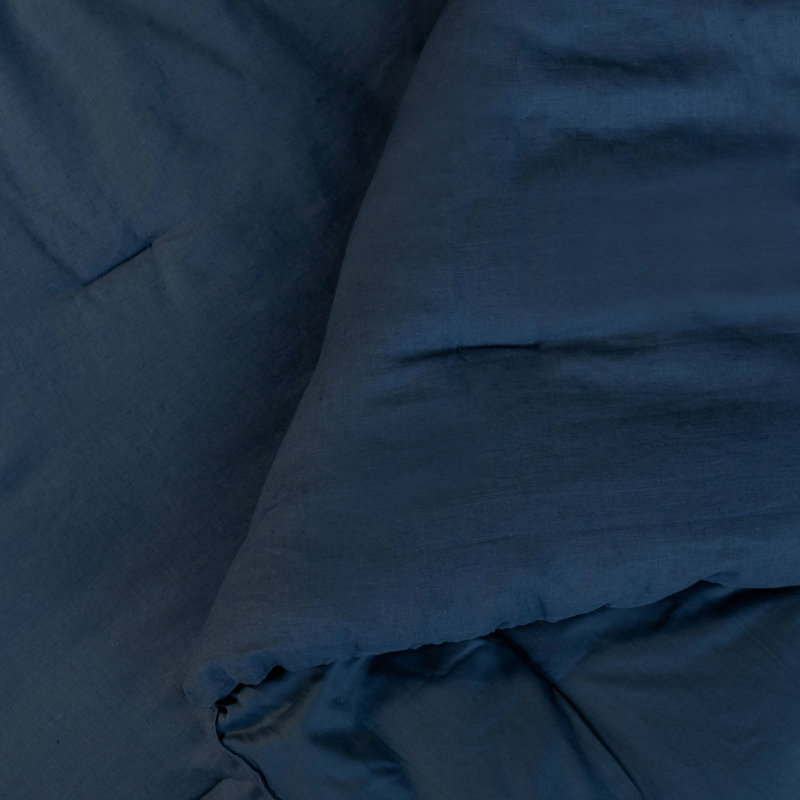 Baltic Blue Twin Cotton Down Alternative Comforter Set