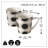 2 Piece Black Dots and Lines Mugs
