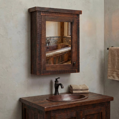 Armoire à pharmacie Fireside Lodge Barnwood - grande - à charnière à droite