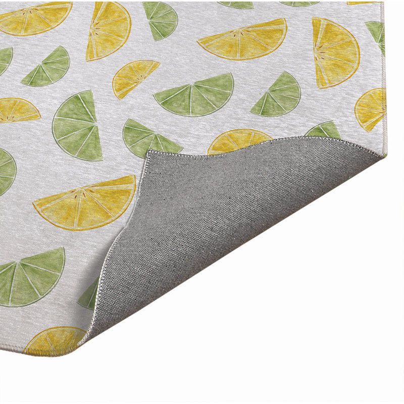 Limes et citrons d'été, Blanc, L 36 po x L 60 po