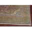 Tapis mauve en laine noué à la main de conception unique 9 pi 7 po x 12 pi 11 po