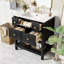 Ensemble de meuble-lavabo simple autoportant avec 5 tiroirs-1018758526