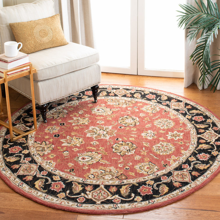 Gruber Hand Hooked Wool Pile Oriental Rug