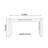 Simple Log Style Rectangular Oak Computer Desk-1186491767