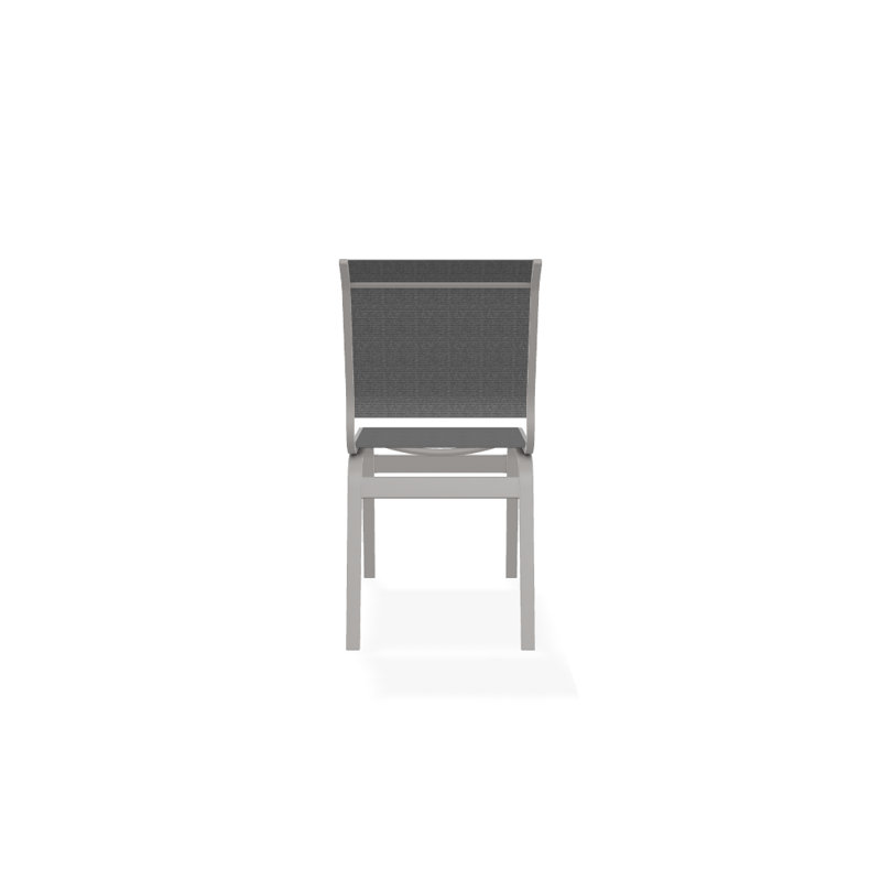 Chaise d'appoint de salle à manger Hiraku, Titane Sunbrella®, Gris chaleureux texturé