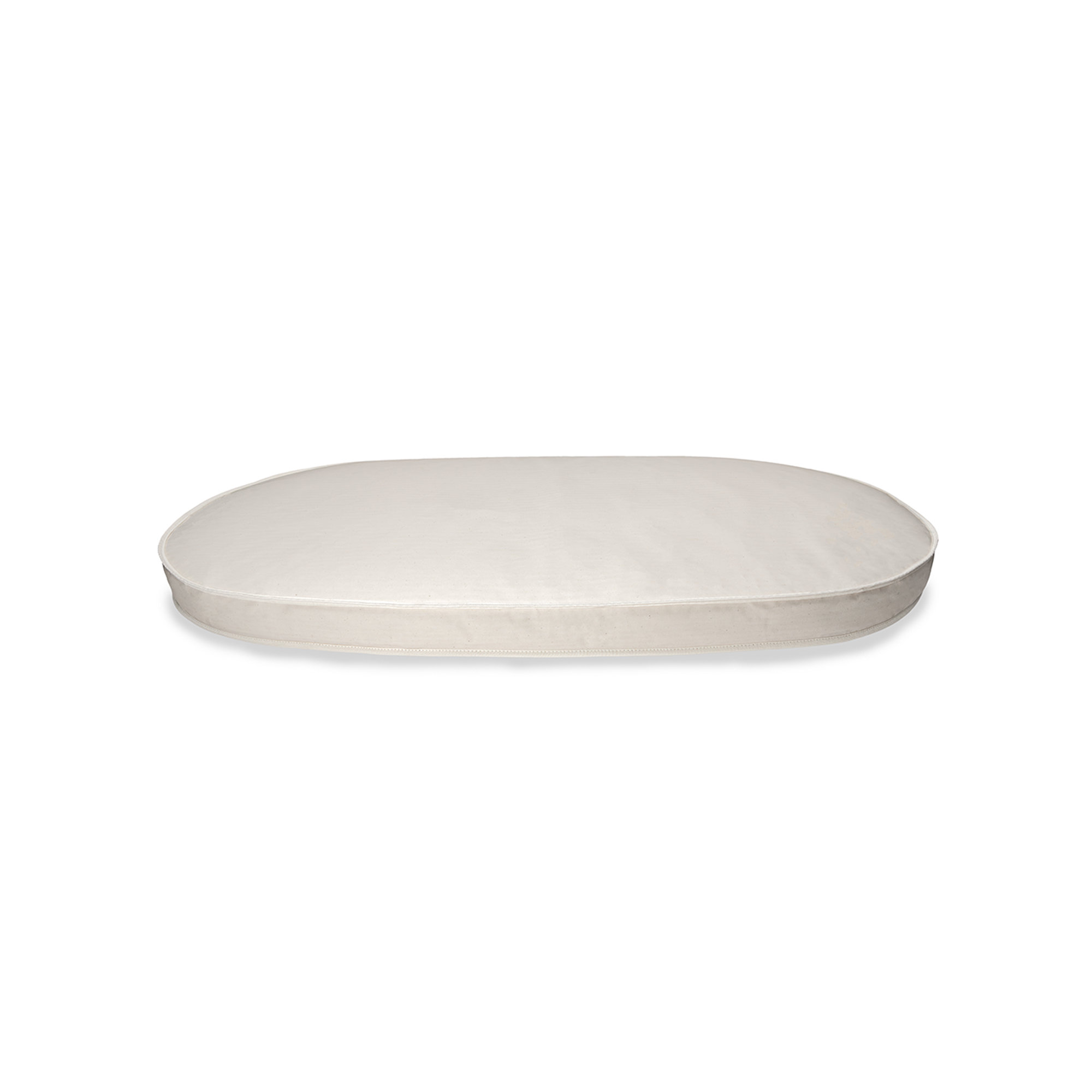 Organic Breathable Oval Crib Mattress (For Stokke Sleepi Bed V3), 27" H x 47" W x 3" D