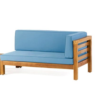 Banc d'angle Oana-R, bleu