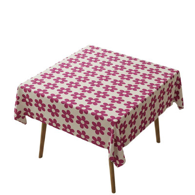 Elegant Tablecloth (55 x 55 Inches), 65% Cotton / 35% Polyester, Easy Clean, Machine Washable at 86°F, Tumble Dryer Safe, Ironable | Perfect for Dining Table & Special Occasions, Durable & Stylish Design