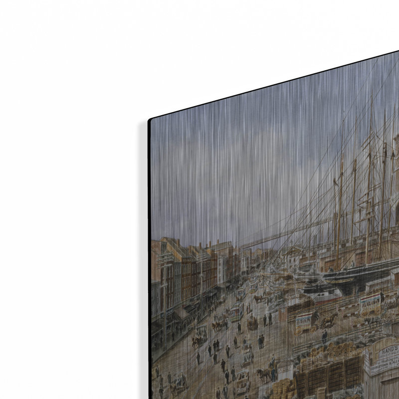 «Wall St. Ferry, Ny» par Stanton Manolakas, H 12 po x l 16 po