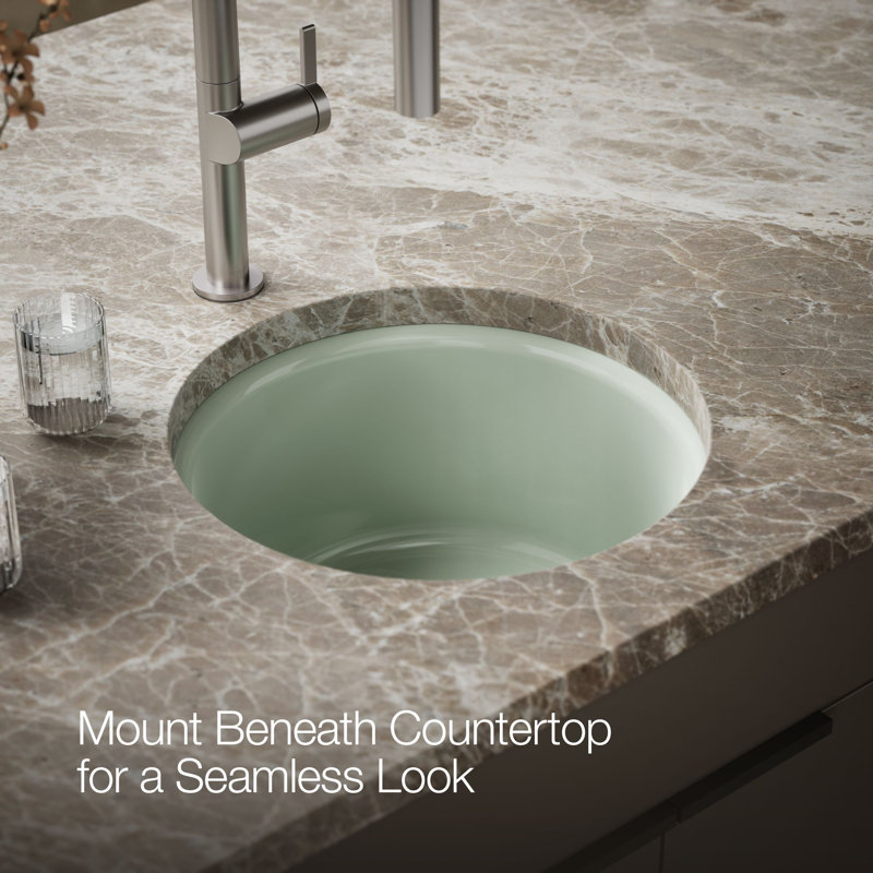 Porto Fino™ Top-Mount/Under-Mount Bar Sink, Aspen Green