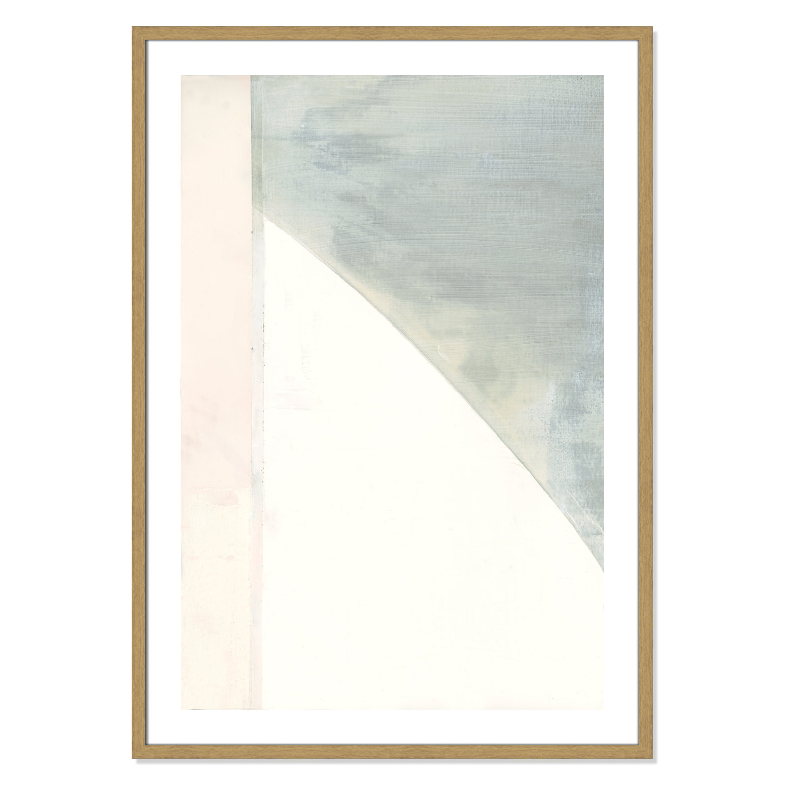 In Neutral I - Painting Print, Beige Wood Framed Paper, 41.5" H x 29.5" W x 0.75" D