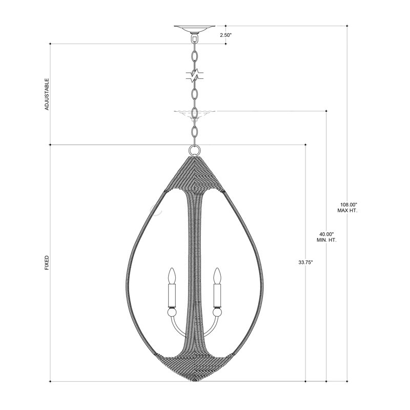 Menorca 4 - Light Chandelier