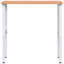 100cm W Solid Beech Wood Top Height-Adjustable Workbench