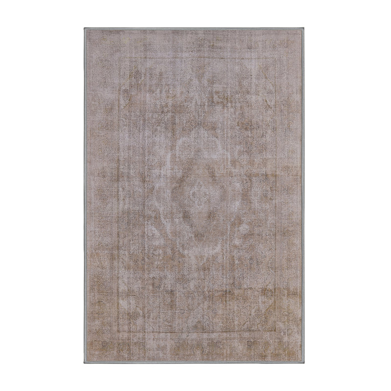Tapis brun à motif abstrait Sebago, Rectangle 5 pi x 7 pi