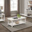 Table basse en bois avec tablette