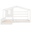 Lit simple en bois massif, structure en L 2 lits simples avec clôture et structure à lattes-891866950