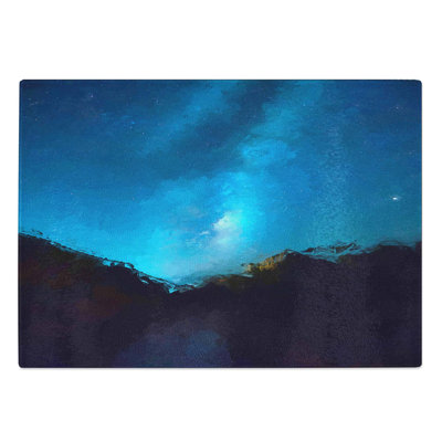 Tempered Glass Stars Above Zion National Park Chopping Board