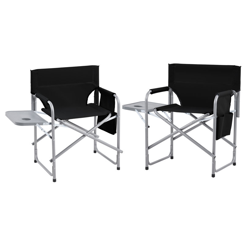 Bribie Folding Director Chair, Black