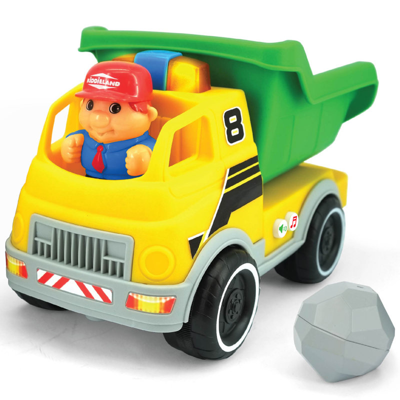 Lumière et son: camion à benne basculante