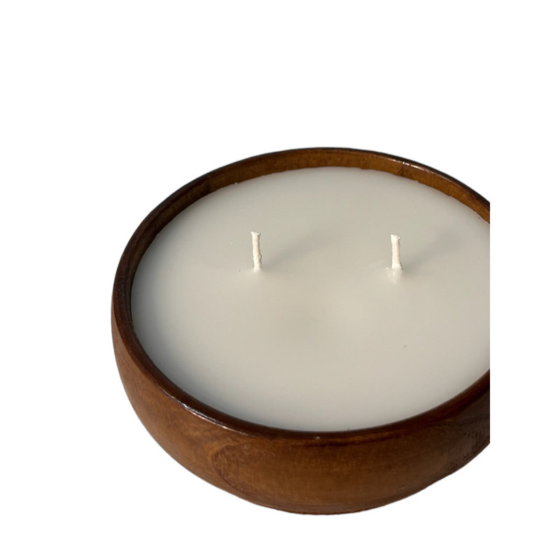 Wood Tabletop Candlestick