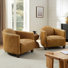 Paynesville Tufted Genuine Leather Accent Armchair (Set of 2)
