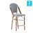 Indoor/Outdoor All-Weather Commercial Paris Chairs with Bamboo Print Frame-130346788-130346791