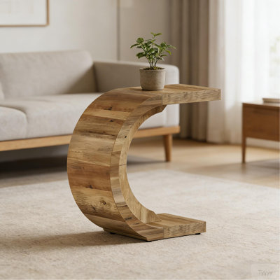 Table de canapé en C, table de bout, table d'appoint