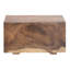 Banc en bois de suar brun Tamila avec base style bloc