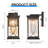 Dusk To Dawn Outdoor Wall Light Black With Gold Trim
