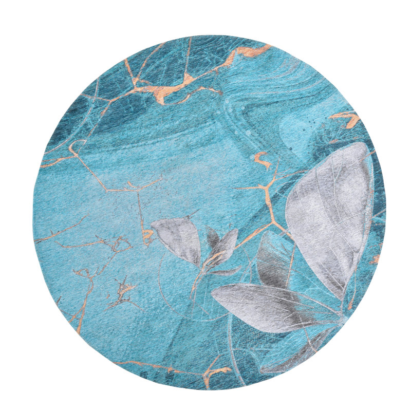 Cosima Abstract Machine Woven Area Rug, Round 160cm