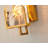 Transitional 1 Light Crystal Plaque Wall Sconce