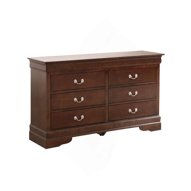 Commode 6 tiroirs, Beige