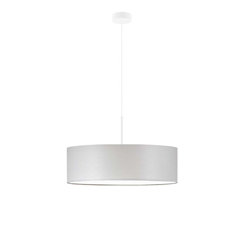 Aubrionna 4 - Light Drum Pendant, Light Gray, White