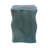 Tabouret de jardin en céramique avec texture ondulée - table d'appoint verte de 19 po pour une utilisation intérieure ou extérieure