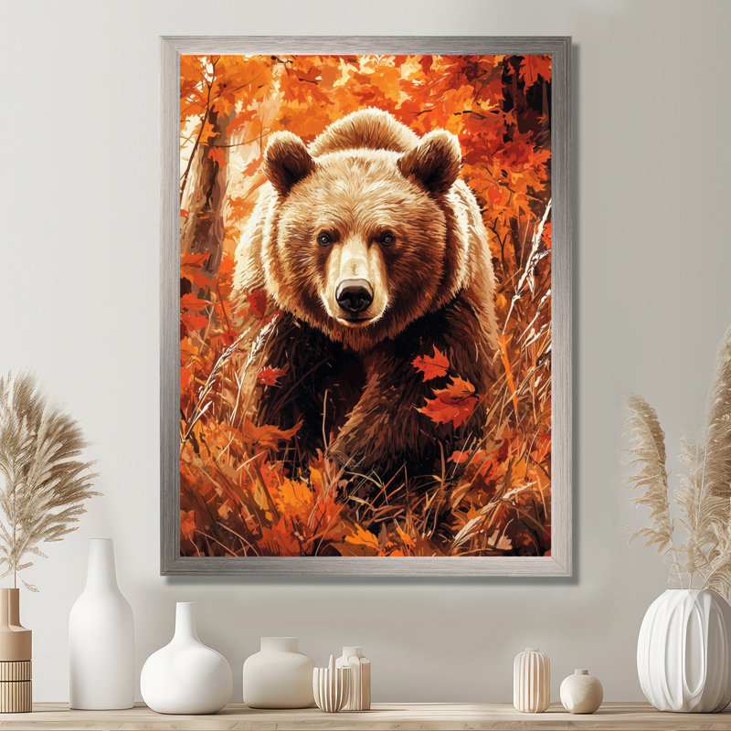 Reinbeck - Décoration murale animaux, H 32 po x l 16 po, Reproduction encadrée d'une seule photo, Argent argent