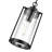 Braselton 8" Wide 1-Light Outdoor Hanging Lantern - Powder Coated Black