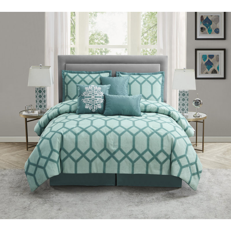  Comforter Set, Queen, Blue