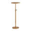 Table d'appoint Morven en laiton antique, hauteur réglable, 25,4 cm (L) x 25,4 cm (l) x 76,2 cm (H), en métal, monobloc.