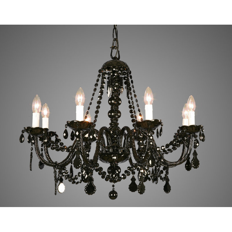 Elisa 8 - Light Candle Style Chandelier