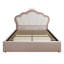 Pink Velvet Hydraulic Storage Bed-1717190029