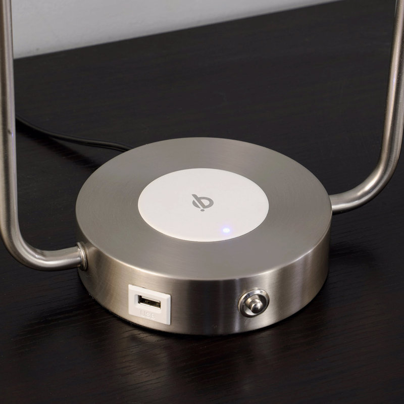 Lampe de table rétro avec station de charge et port USB