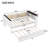 Twin Size Wood Daybed with Storage Shelves, Upholstered Backrest, USB and Trundle, White-1448405651