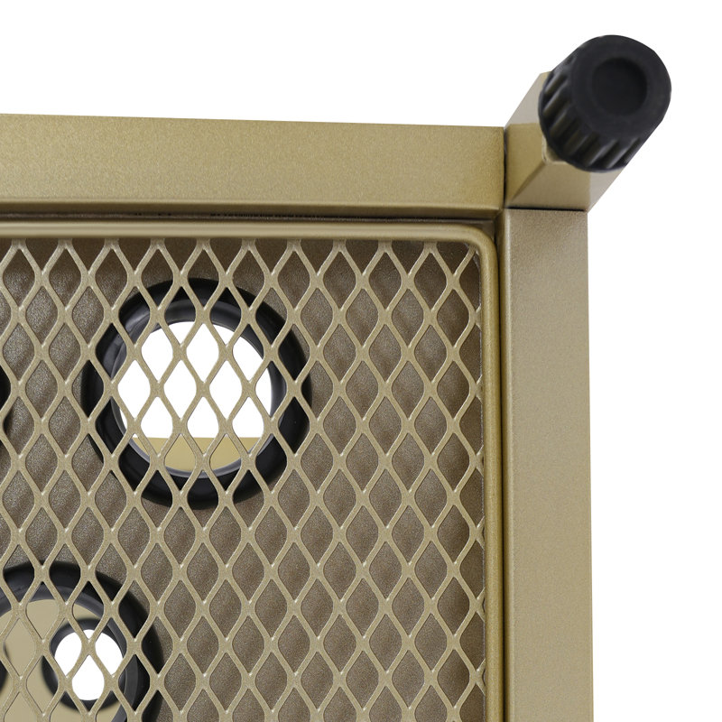 20-Hole Metal Pool Cue Rack, Gold