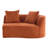 Hession Boneless 126" Modern Compression Curved Sectional Sofa-747616402