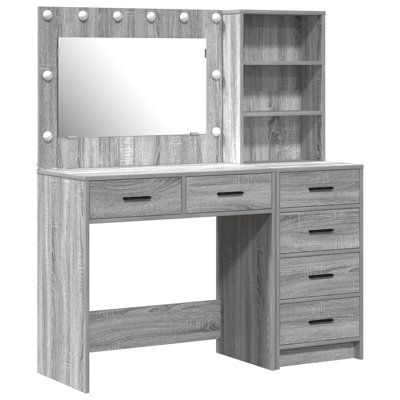 Set Of 2 Engineered Wood Standard Mirror