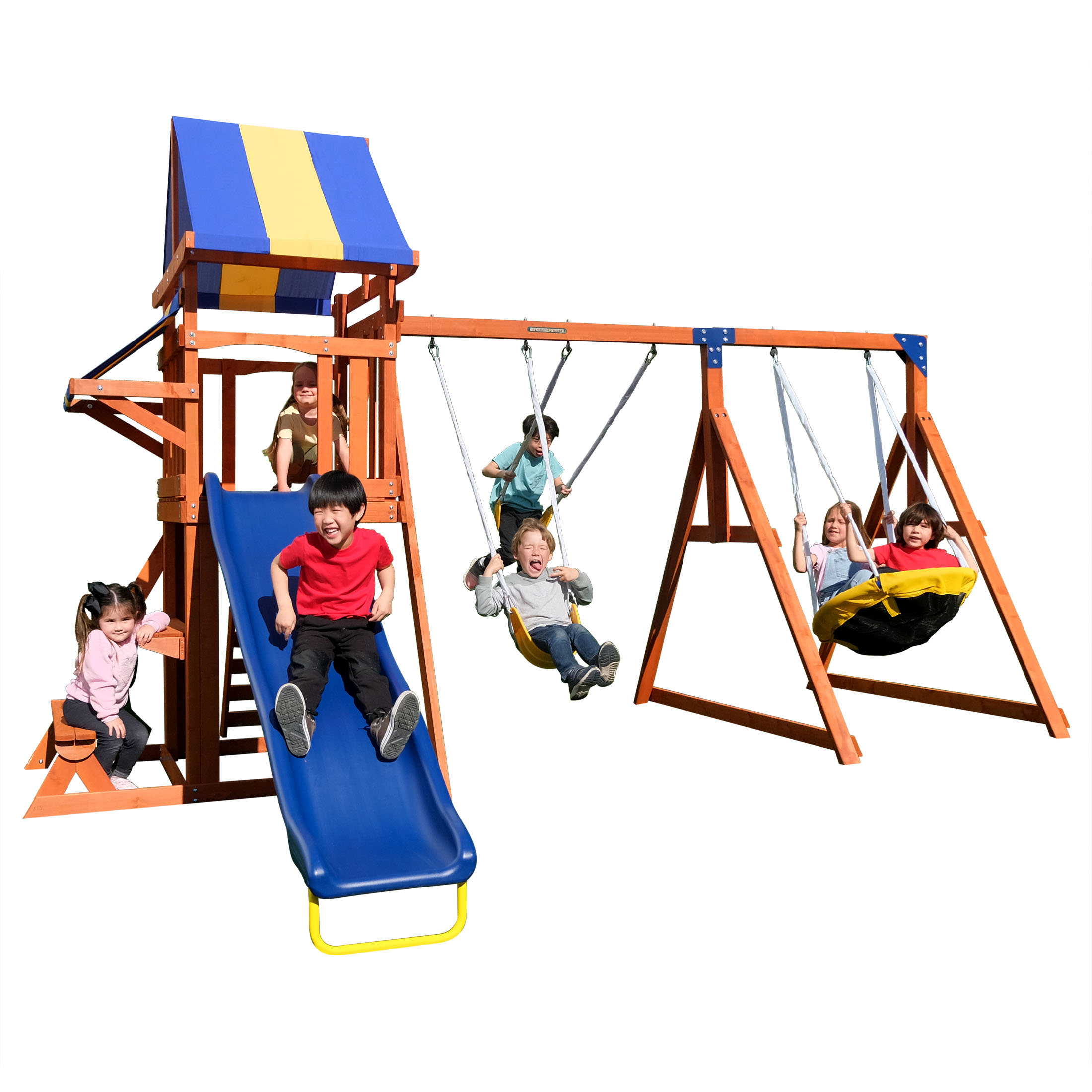 Sportspower Willow Creek Wooden Swing Set with Lifetime Warranty on 8