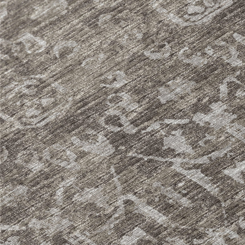 Fenwick Washable Oriental Indoor / Outdoor Rug, Rectangle 5' x 7'6"