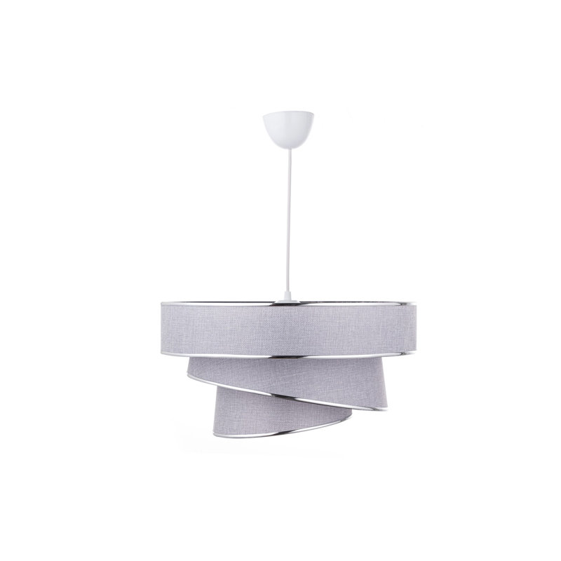 Stunning Chandelier with Cotton Cap, 40 x 40 x 20 cm, Total Height: 70 cm, E27 Socket, Max 40W, CE Certified, Glam & Scandinavian Design, For Country Home Decor & Lighting